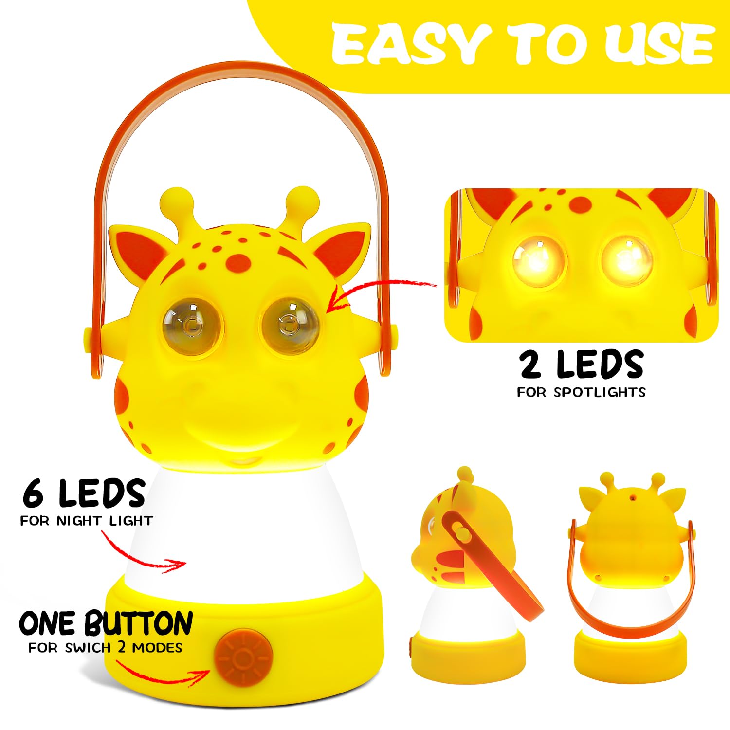 LED-Camping-Laterne und Stirnlampe, Hirsch-Set, batteriebetriebenes Nachtlicht für Kinder von 6–12 Jahren, Outdoor-Ausrüstung für Kinder im Alter von 8–12 Jahren, Spielzeug, Mädchen, Jungen,