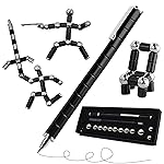 YAGIS-S Fidget Pen, Magnetic Pen,Teen Decompression Magnetic Metal Pen, Cool Multifunctional Deformable Magnet Writing Pen, Eliminate Pressure Fidget Toy Gift for Kids or Friends(Black)
