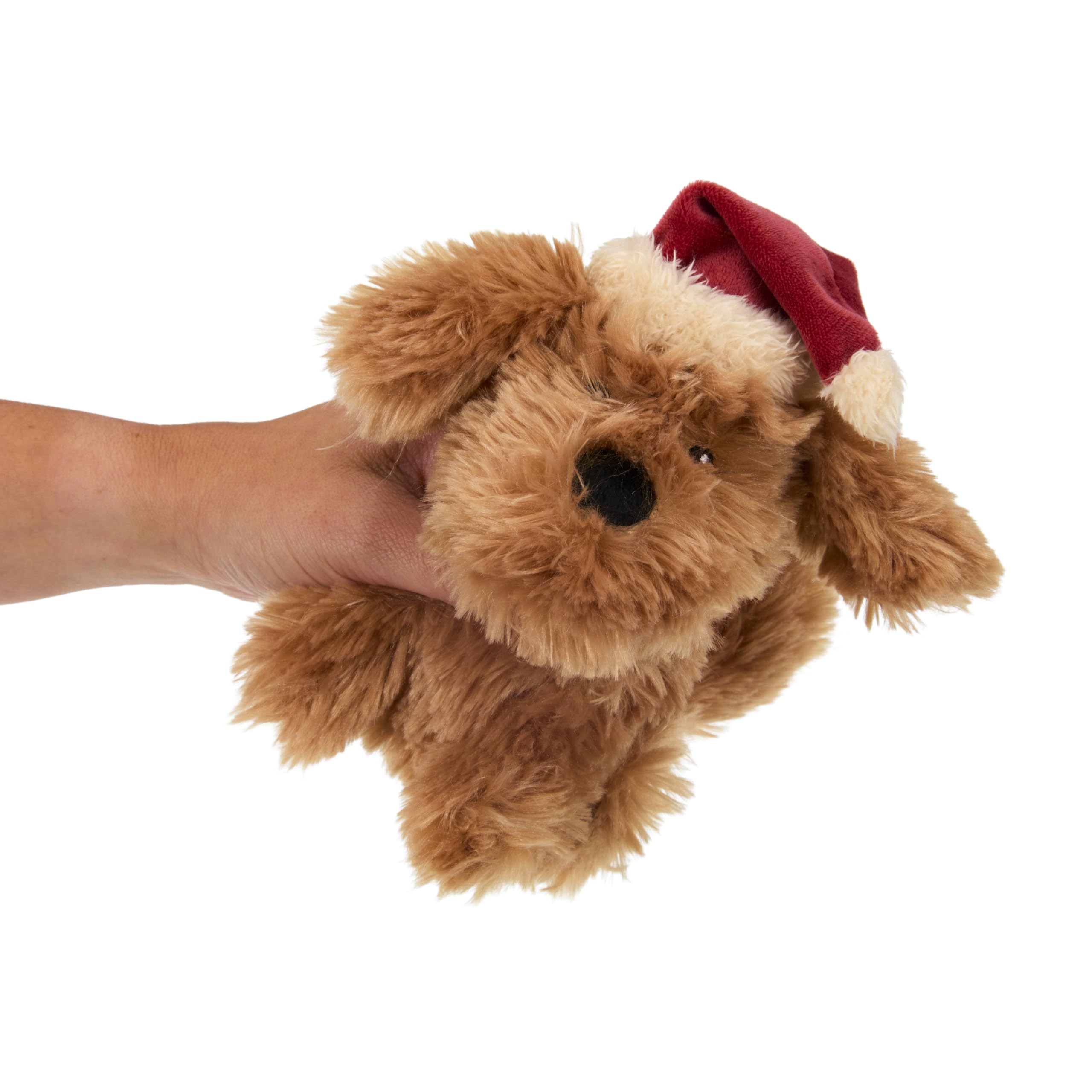 Petface Stella the Scruffy Dog Plush Christmas Dog Toy with Built-In Squeaker (Pack of 1), Brown - Image 2
