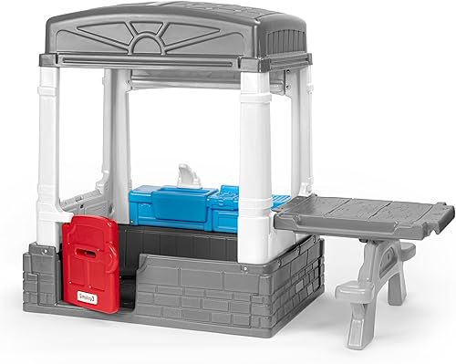 Miniatura 2 de Simplay3 Sunny Day Casa de campo para interiores o exteriores, casa de campo para niños pequeños y niños pequeños con cocina y mesa de picnic