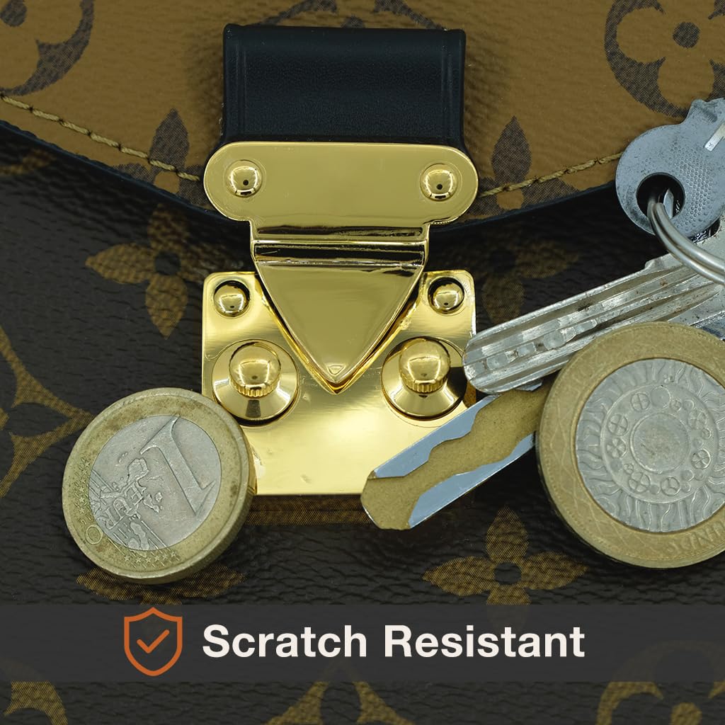BagArmor Película protectora de hardware, compatible con candado Gucci, bolsa de hombro, monedero, calcomanía transparente, antiarañazos, transparente