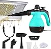Steam Cleaner, Home High Pressure Washer, Rechargeable, Set of 9, Household Handheld Steam Cleaner, Cleaning Supplies, Disinfecting, Deodorizing, Cleaning, Grease Stains, Sofa, Rugs, Floor