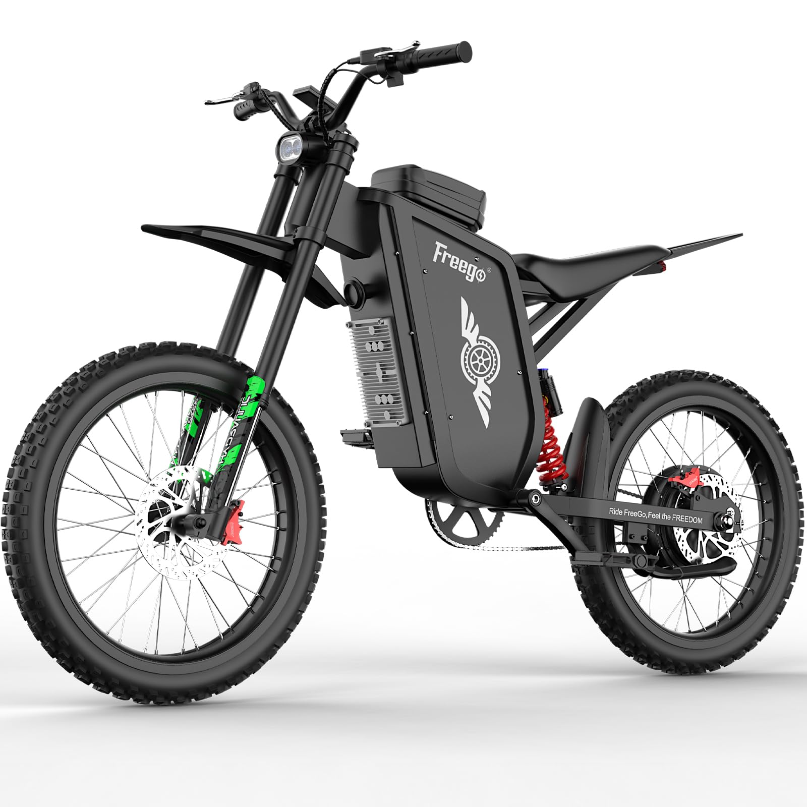 Freego X3Pro Electric Motorcycle Bike for Adults,Electric Dirt Bike 8000W(Peak) Motor 72V…