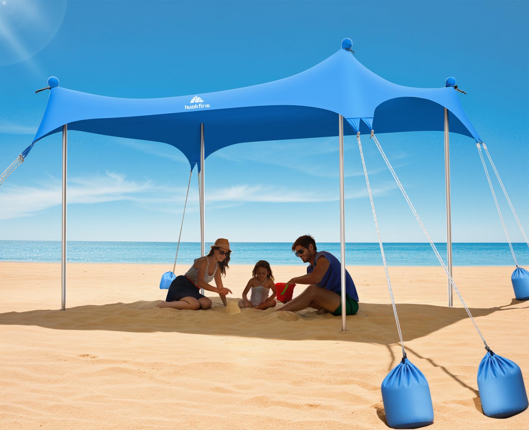 Amazon.com: Beach Tent Sun Shelter 10 x 10 FT, UPF50+ Beach Canopy