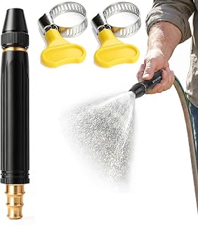 Upgrade Adjustable High Pressure Power Washer Wand With Booster Nozzle Hose,High-Pressure Car Washing Water Nozzle,2026 New Home Car Wash Water Gun-3 Interchangeable Nozzles. (Pagoda Interface)