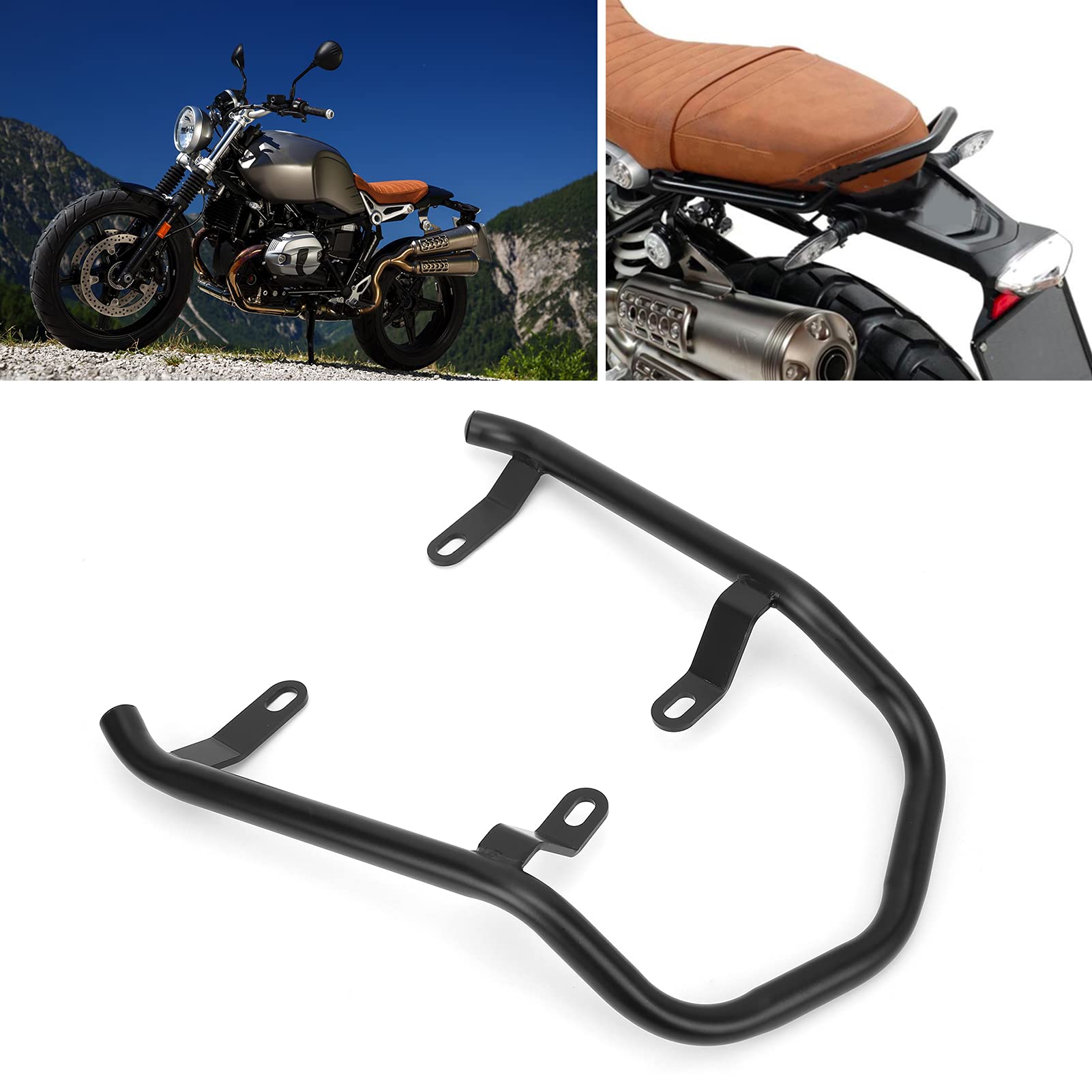Bracciolo per Sedile Posteriore per Moto Sedile Posteriore per Monoposto Portapacchi Manubrio Adatto per R NineT Scrambler/Pure,posto a sedere