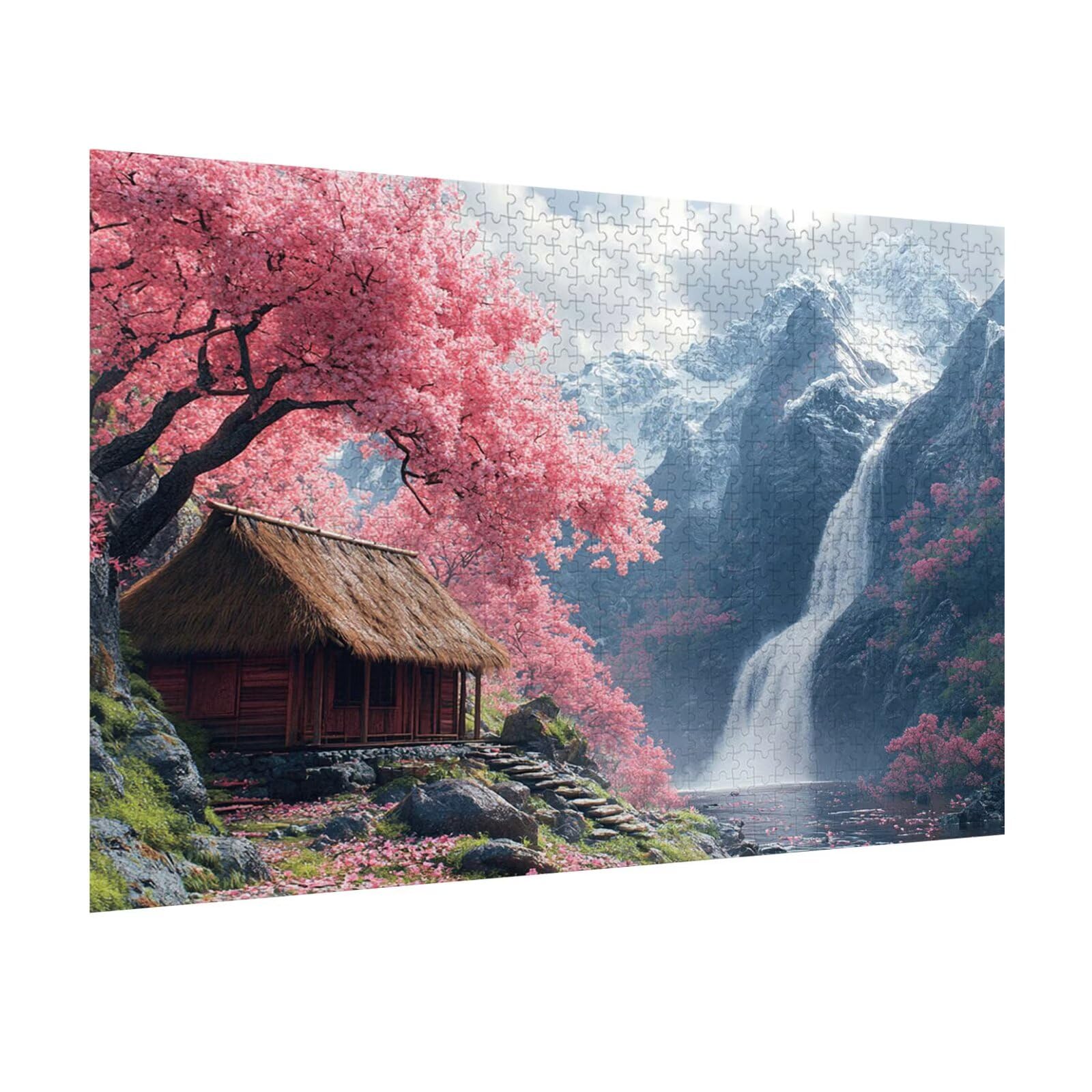 Puzzle 2000 Piezas, Rompecabezas Adultos, Cerezo en Flor, n-873