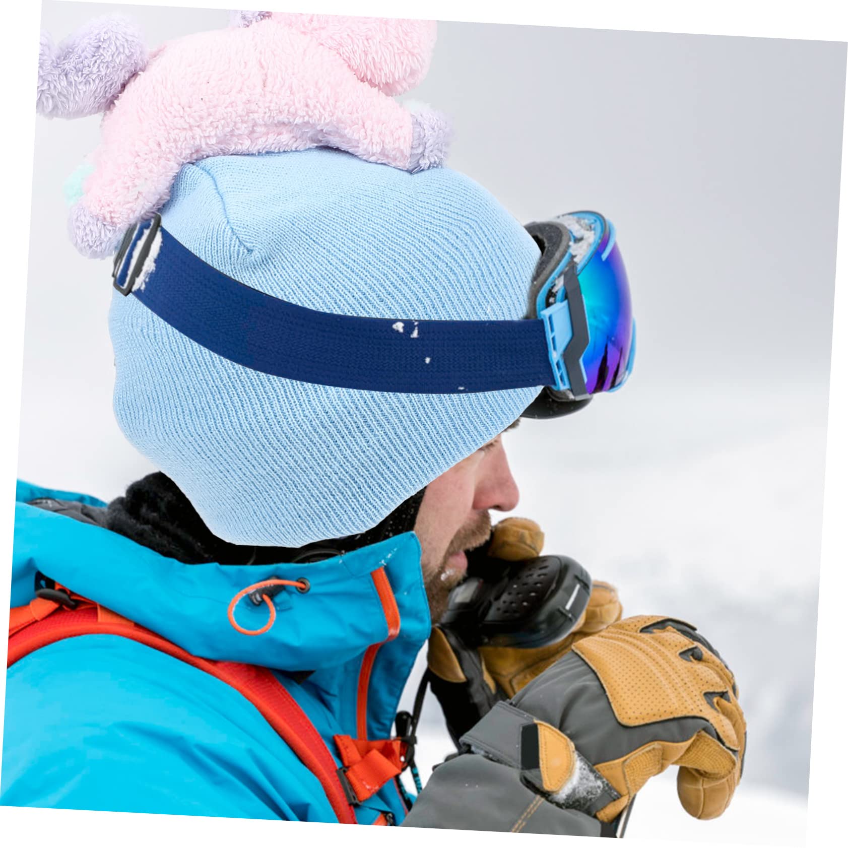 VANZACK 2pièces Housse De Casque De Ski Lavable Couverture Élastique pour Casque De Neige Décoration Amusante Et Pratique pour Sports Hiver