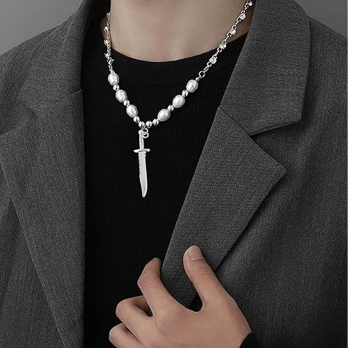 Miniatura 5 de Honbay 40 dijes de aleación con espadas y cuchillos, colgantes de espadas antiguas para aretes, pulseras, collares, joyería (2 colores)