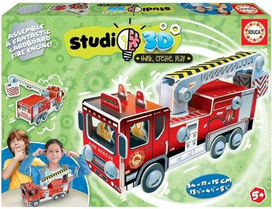 Amazon.com: Educa - Studio Puzzle in 3D with Pieces Screws and