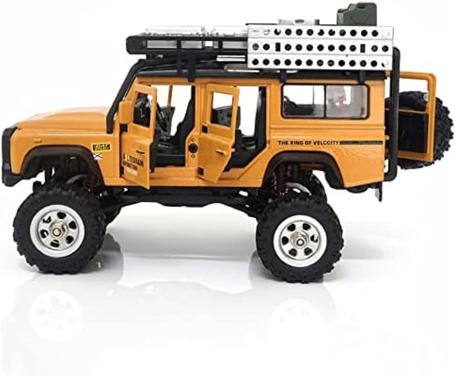 Samochód Rc 1/28 2.4g 4wd Buggy Mini Alloy Metal Wspinaczka Samochód 4x4 Model Pojazdu Terenowego Dla Dorosłych Drift Racing Truck Pilot Rc Rock Crawler Rock Toy Cars, Yellow, 2battery packs
