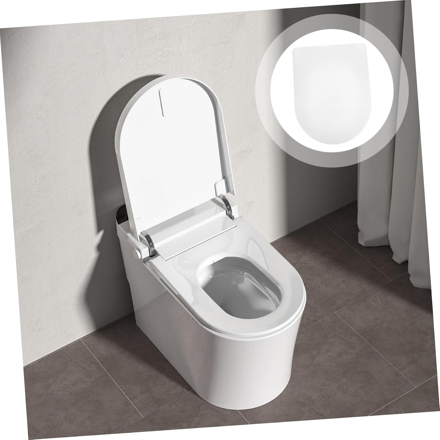 Veemoon Thickened Toilet Seat Cover Fit Lid Replacement for Home Office Public Restrooms Easy Installation Enhanced Durability Versatile Compatibility