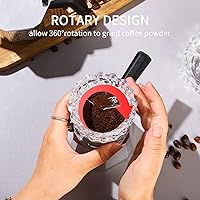Vista 3 de Bincoo Moka - Dispensador de olla con 100 piezas de papel de filtro, relleno de polvo giratorio, embudo, taza de recepción de polvo, accesorios
