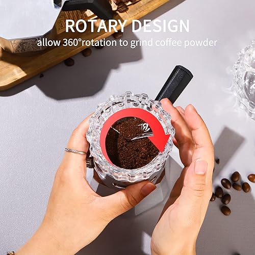 Miniatura 2 de Bincoo Moka - Dispensador de ollas con 100 piezas de papel de filtro, relleno de polvo giratorio, taza receptora de polvo, embudo, accesorios para