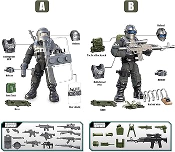 Amazon.com: MEIEST SWAT Model Equipment Assembly Building Block Amazon.com: MEIEST SWAT Model Equipment Assembly Building Block