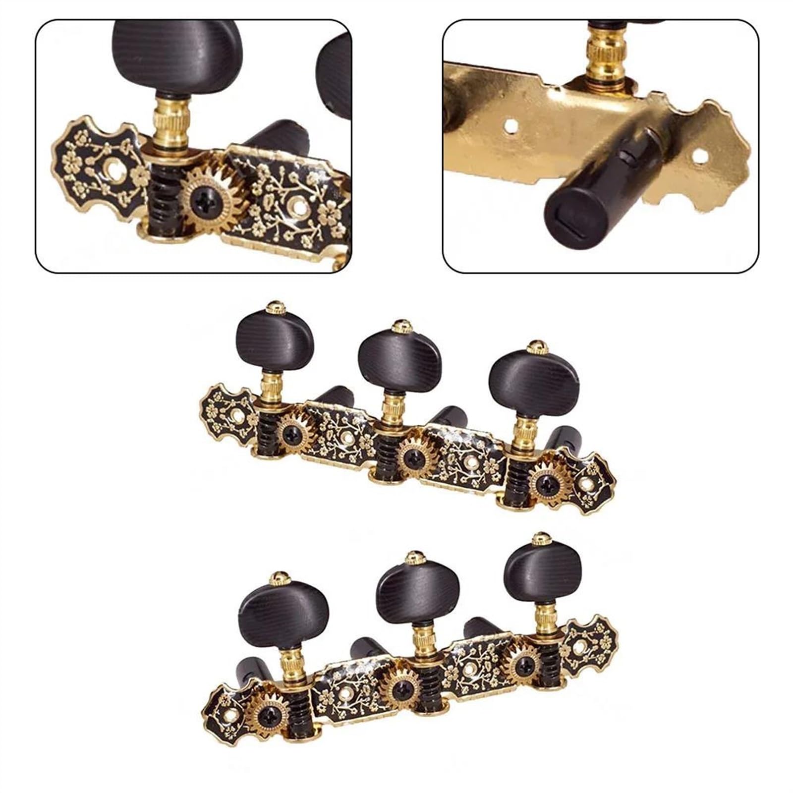 Confezione da 6 accordatori per chitarra classica Perni di accordatura Chiavi classiche Accessori per strumenti a paletta Testa Dell'accordatore Per Chitarra