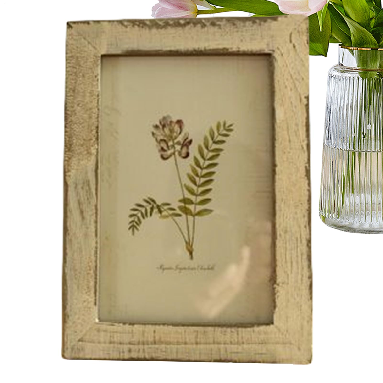 Cadre photo antique 3x5 pouces en relief élégant pour décoration murale raffinée