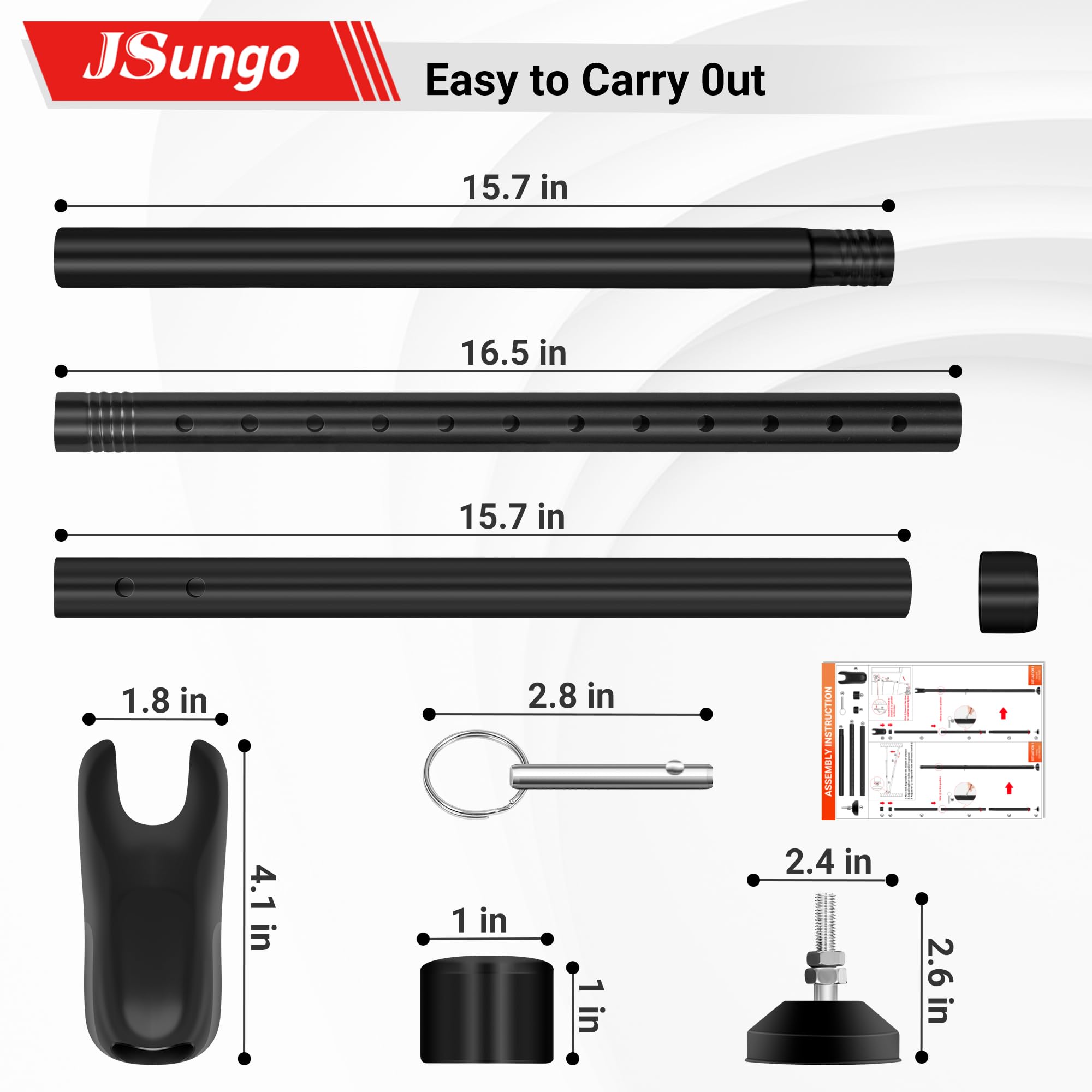 JSungo Barra de seguridad 2 en 1 para puerta corrediza, tope de puerta mejorado, tope de puerta resistente para ventana corrediza, bloqueo de puerta ajustable para el hogar, apartamento y hotel,