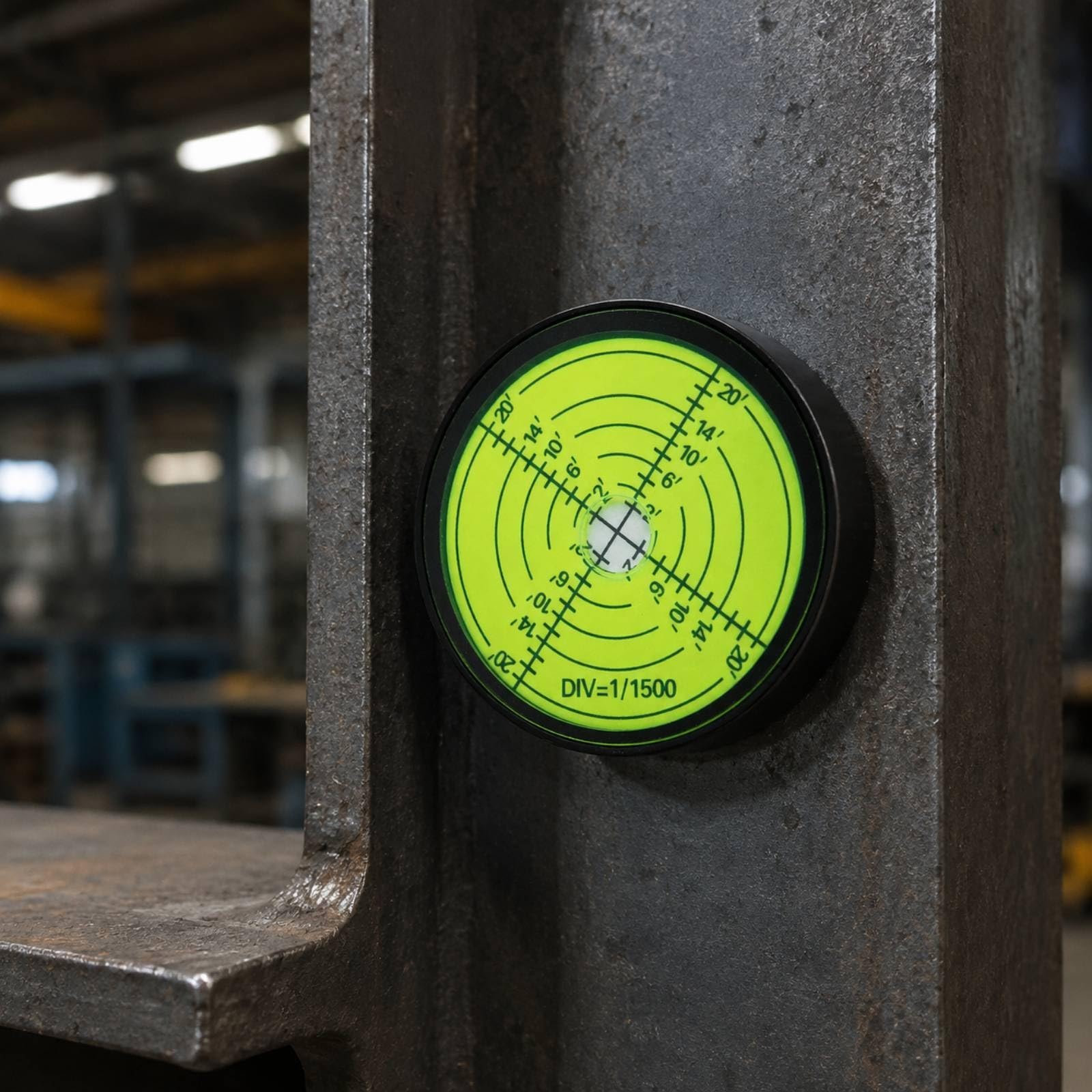 Circular Magnético Fácil Leer Circular Ligero Herramienta Medición para Configuración s, Negro+