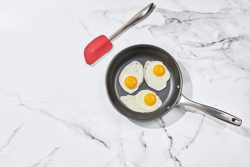 Miniatura 4 de CUISIPRO Sartén de acero inoxidable anodizado duro de fácil liberación, 2.25qt9.5" diam