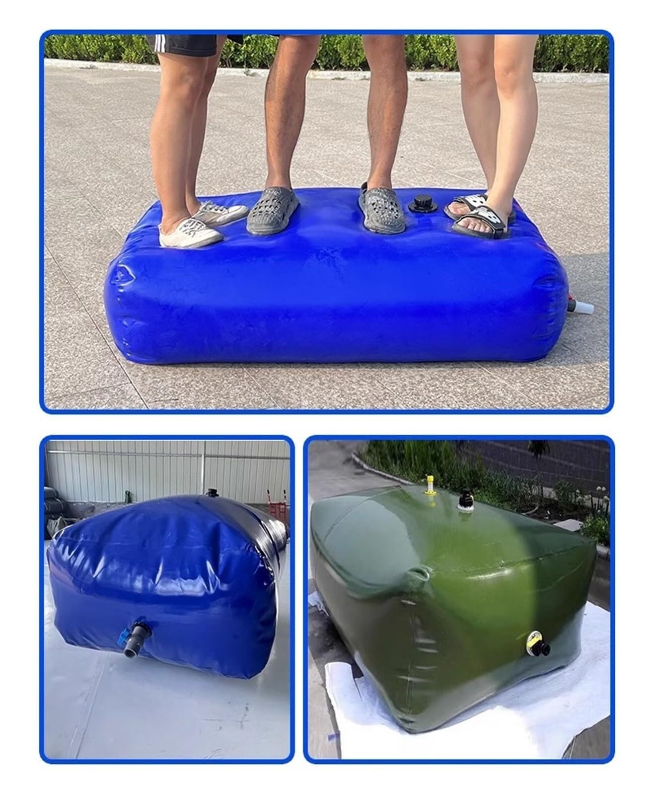 Depósito de agua flexible Bolsa de agua for mangueras Bunnings, blanda, for montar en vehículo, con grifo, for exteriores, for uso construcción, agricultura y transporte Pre-loading bag for bridges