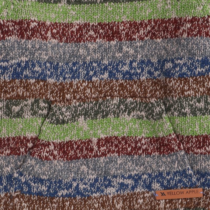 Yellow Apple Kids Woolen Warm Sweater Full Sleeve with Round Neck for Boys Olive 1