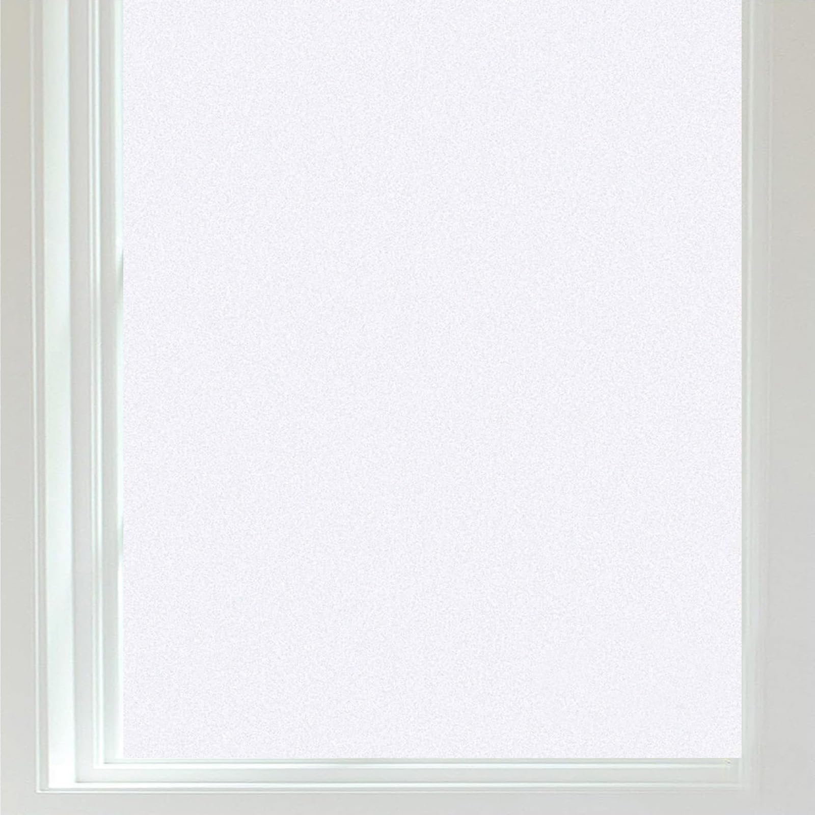Film Électrostatique Vitre Brise Vue 90 x 620 cm Film pour Fenêtre Protége Intimité Electrostatique, Non-Adhésif Anti UV Protége Intimité pour Maison, Bureau, Blanc Mat