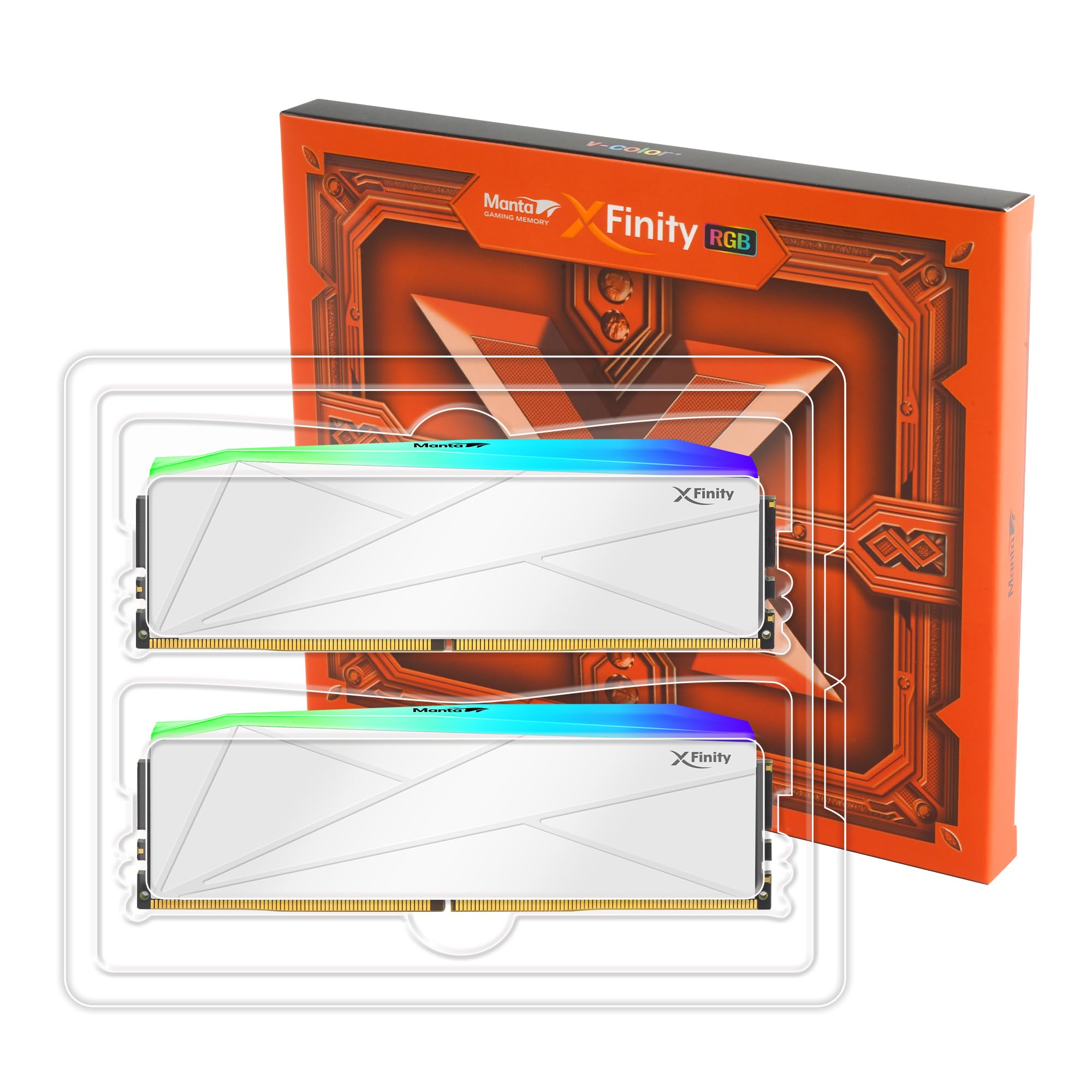 メモリー Xfinity Manta DDR5 48GB 8800MHz RGB DDR5 | [Manta] XFinity RGB | Gaming Memory