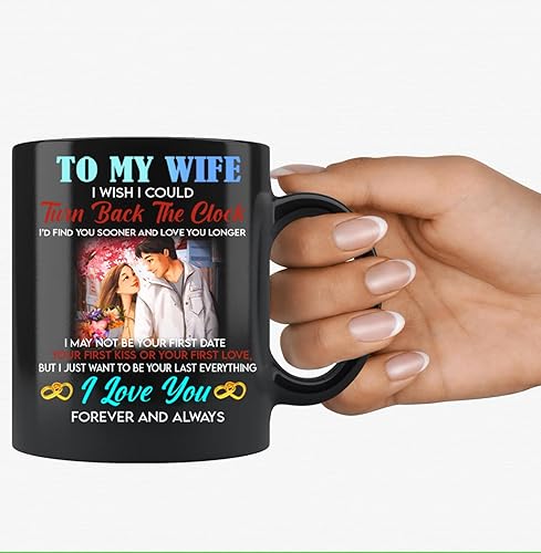 Miniatura 2 de VOZENRA Taza To My Wife From Husband para pareja en aniversario día de San Valentín taza para el día de San Valentín taza para el día de San