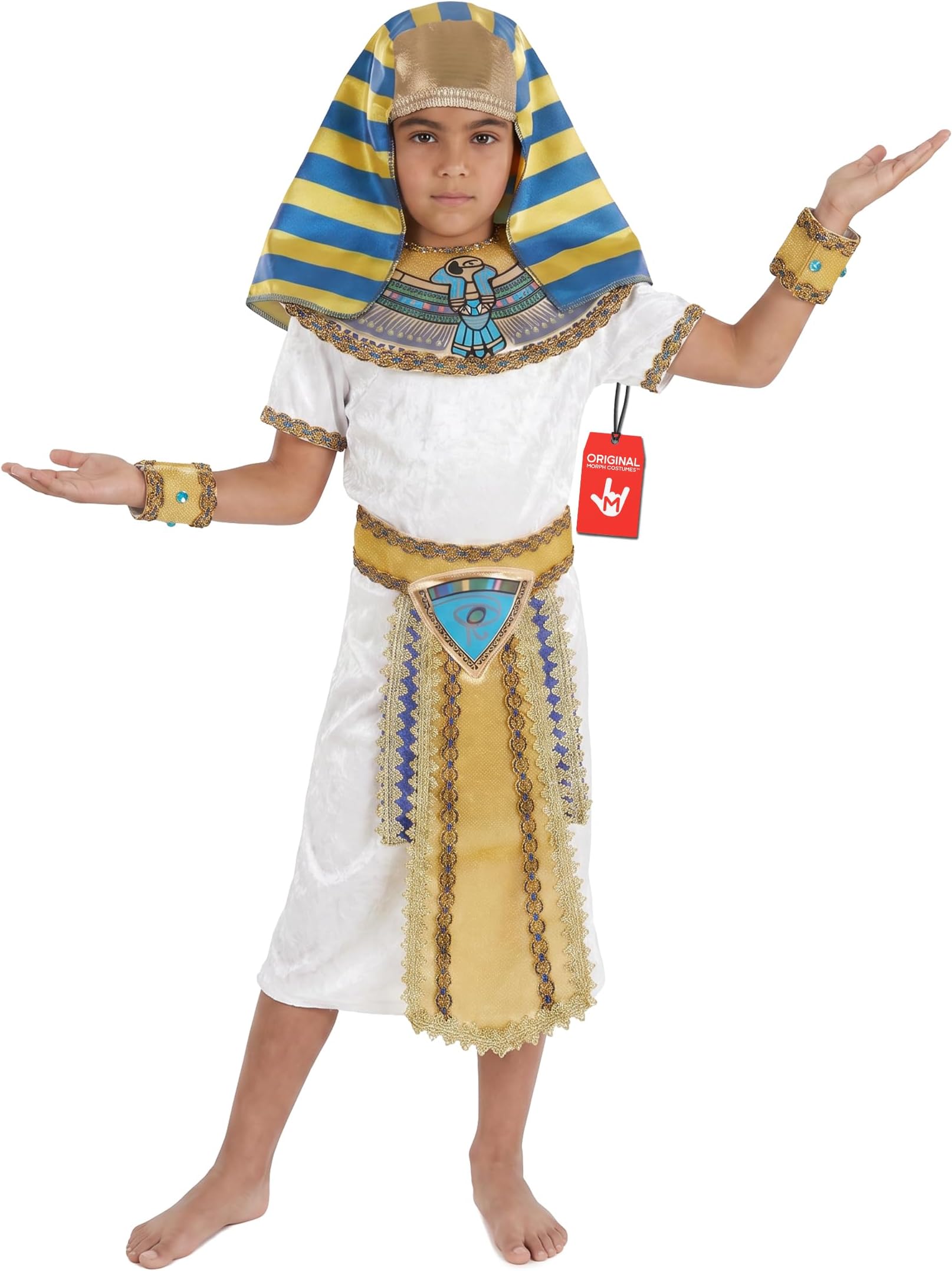 Fun Shack Egyptian Costumes for Kids, Pharaoh Costume Kids, Egyptian Costume Boys, World Book Day Costumes for Boys