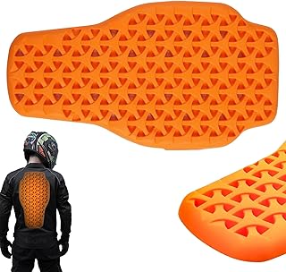 Protector de espalda para motocicleta, desmontable, protección para moto, alta seguridad, unisex para adultos, protector de espalda desmontable, para protección de conducción, ciclismo, 42 x 23 cm