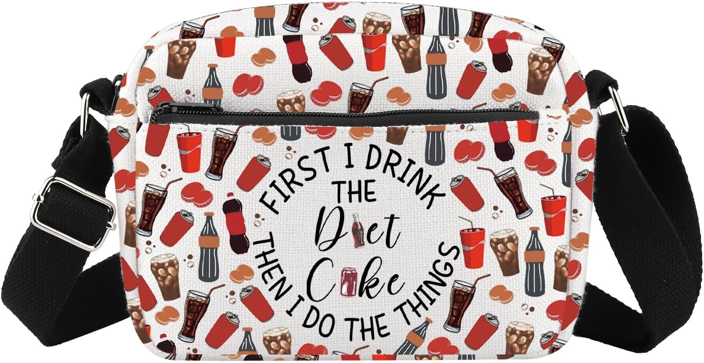 Soda Inspire Crossbody Bag Drink Lover Gift Beverage Lover Handbag Soda Addict Messenger Bag Fizzy Drinking Gift
