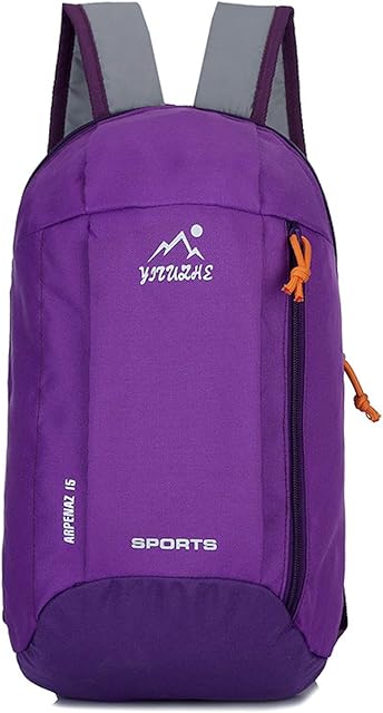 Elonglin Ultra Lightweight Foldable Small Hiking Backpack Daypack Men Women Kids Travel Backpack for Outdoor Sports Camping Mountaineering Walking Cycling Climbing Trekking Rucksacks Purple