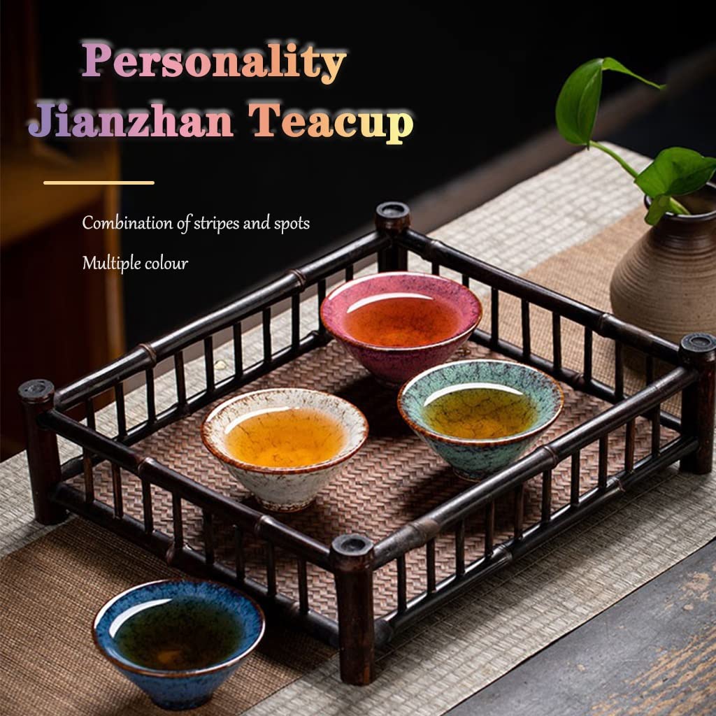 Tazas de té Taza De Té Kungfu Taza De Té De Cerámica Jianzhan De La Forma del Sombrero, Tazón De Té Japonés Kiln Transformation, Copa Maestra Dedicada A La Degustación De Té