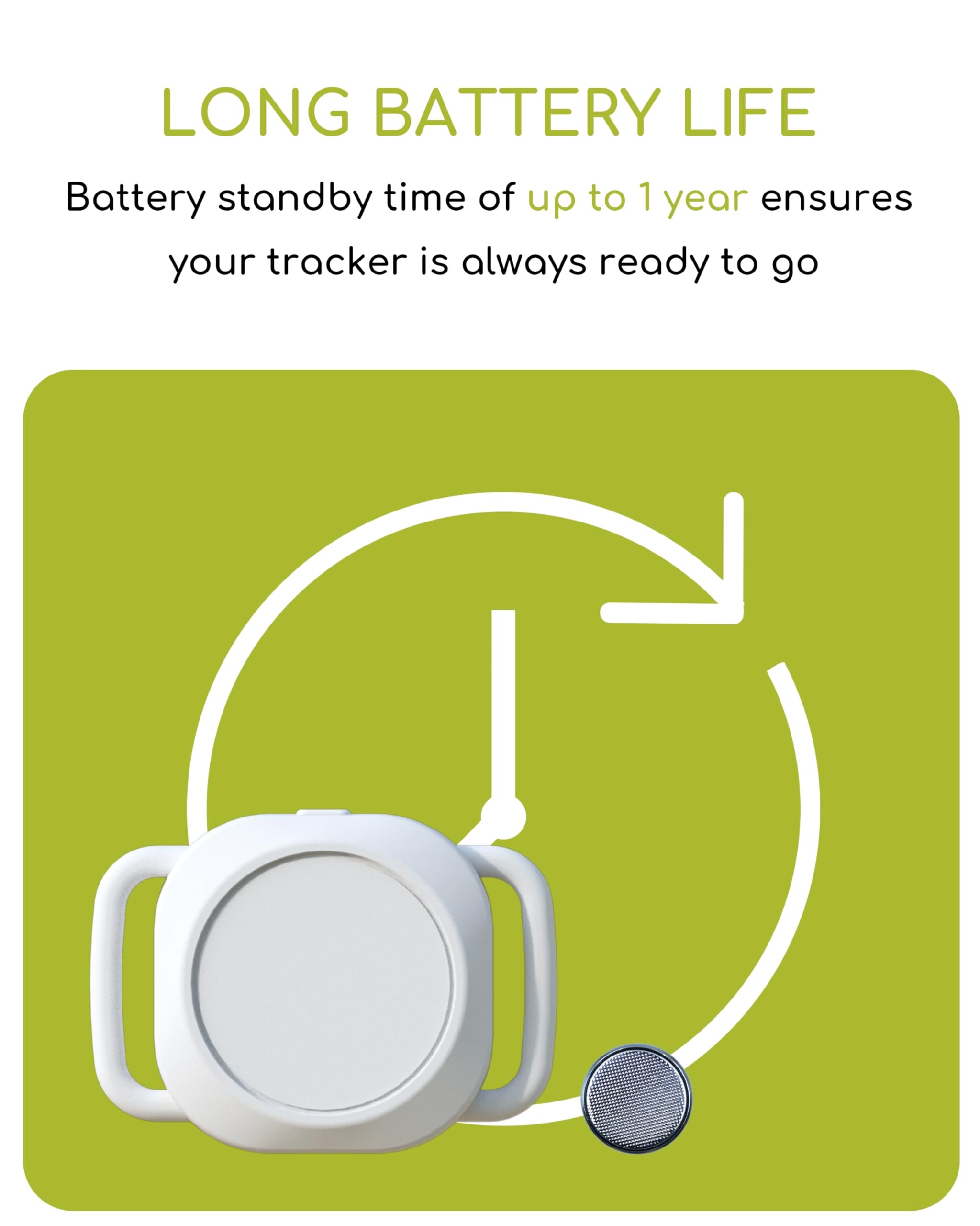 Dog Tracker, Smart Dog Collar with Real-time Pet Location, Cat Tracker Collar (iOS Only), No Monthly Fee & Long Battery Life, Works with Find My, Ideal for Dog/Cat (White) - image 5