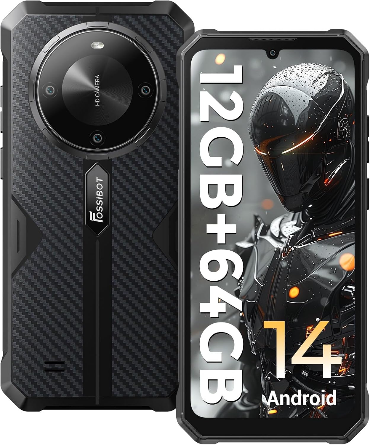 FOSSIBOT F105 Rugged Smartphone Unlocked, 10300mAh Large Battery Android 14 Cell Phone, 12+64GB/128GB Storage, 6.745″ FHD Display, 20MP Camera, IP68/IP69K Waterproof Phone 4G Dual SIM/OTG FOSSIBOT F105 Rugged Smartphone Unlocked, 10300mAh Large Battery Android 14 Cell Phone, 12+64GB/128GB Storage, 6.745″ FHD Display, 20MP Camera, IP68/IP69K Waterproof Phone 4G Dual SIM/OTG