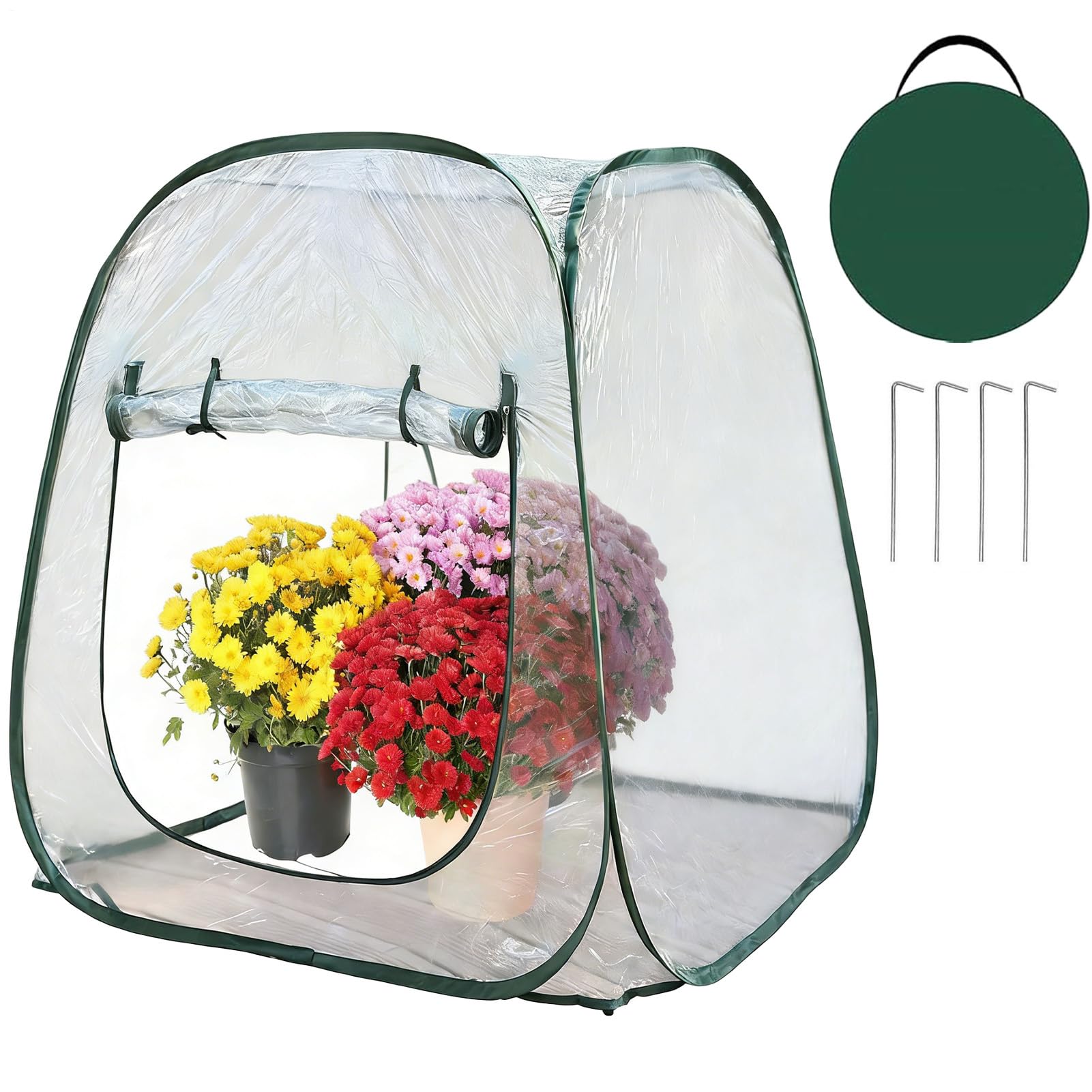 Mini szklarnia na zewnątrz | Materiały ochronne dla roślin zimowych do roślin doniczkowych, namiot zimowy, do warzyw, owoców, ogrodów, patio, balkonu, farmy, sadu, przedszkola, rabatek dla