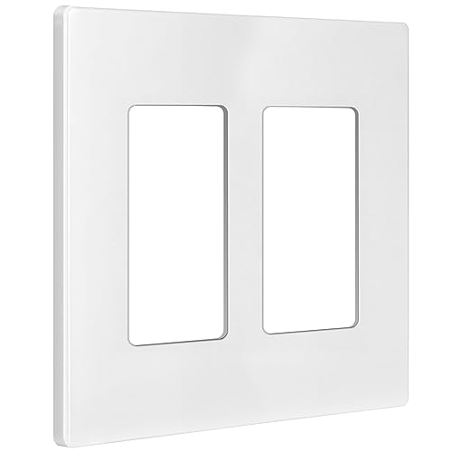 Miniatura 785 de ENERLITES SI8834-BK - Placa de pared decorativa sin tornillos, cubierta de enchufe segura, 4 entradas, 4.68 x 8.30 pulgadas (alto x largo), Negro