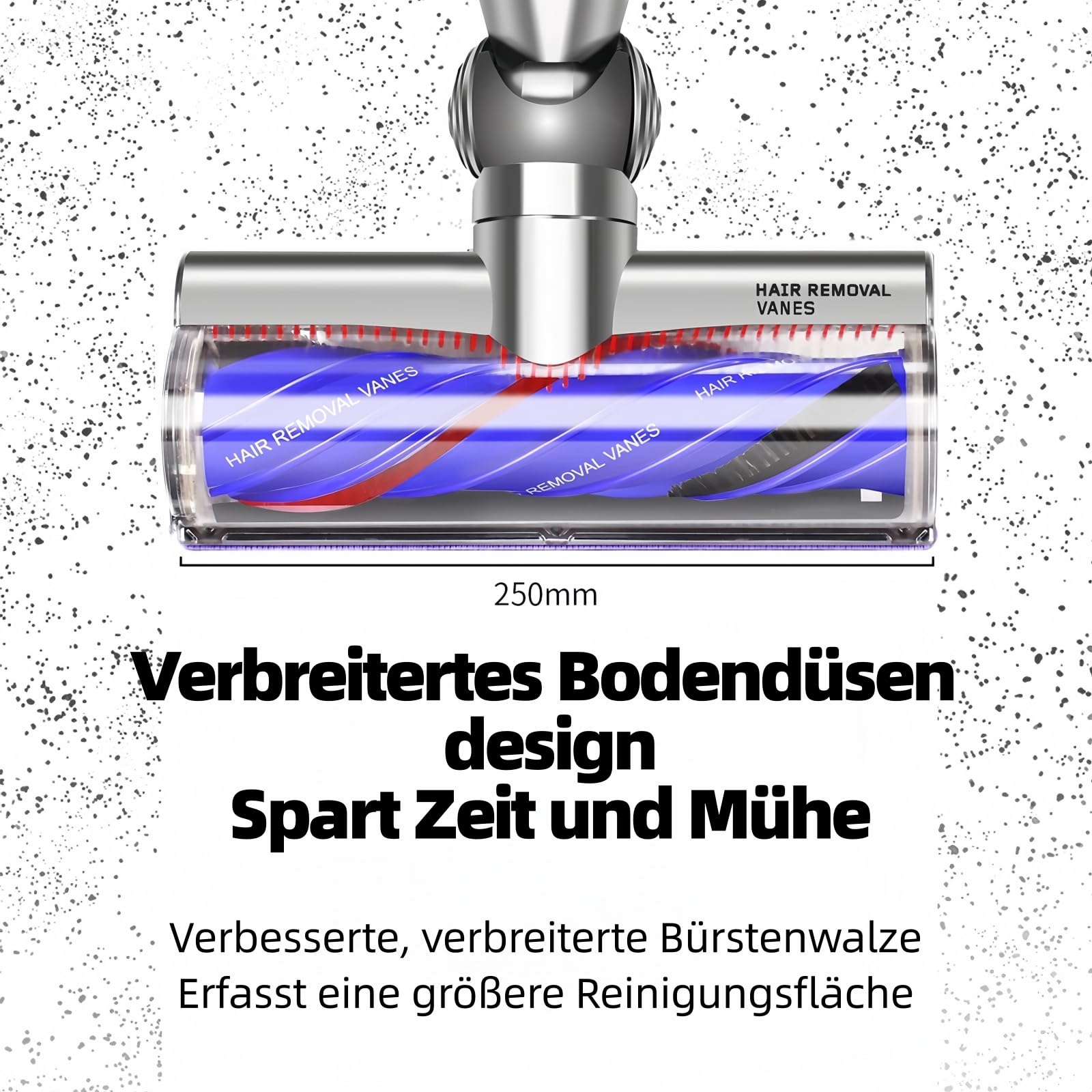 Anti-Verwicklungs Bodenbürste für Dyson V7 V8 V10 V11 V15 Staubsauger, TorqueDrive Motorhead Turbobürste Bodendüse mit Direktantrieb für Teppich & Hartboden, Zubehör Ersatzteile gegen Tierhaare