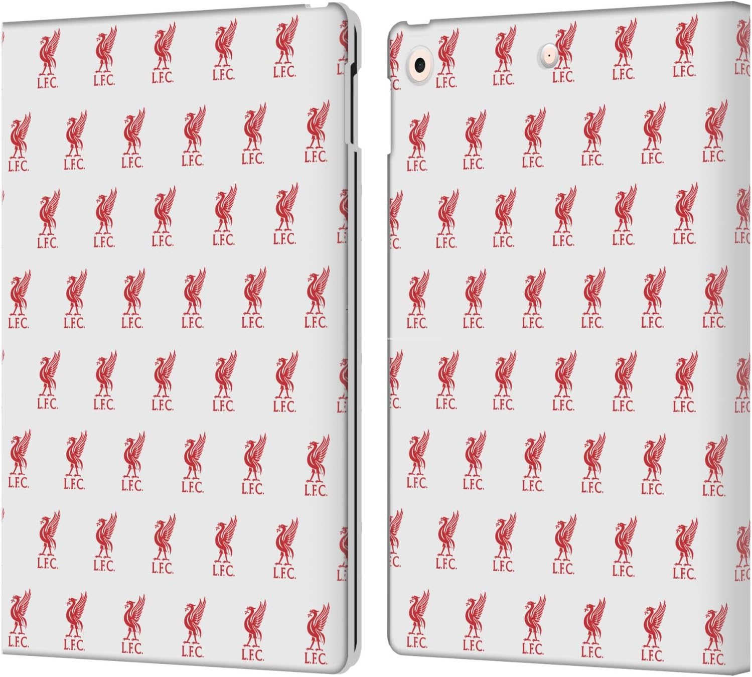 Head Case Designs Officially Licensed Liverpool Football Club Digital Camouflage Crest & Liverbird Patterns 1 Leather Wallet Case Compatible with Apple iPad Air 2 (2014)