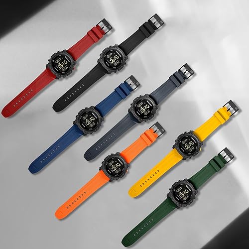 Miniatura 6 de NAVIFORCE Relojes deportivos digitales impermeables para hombre con cronómetro, alarma, correa de goma, reloj de pulsera para mujer