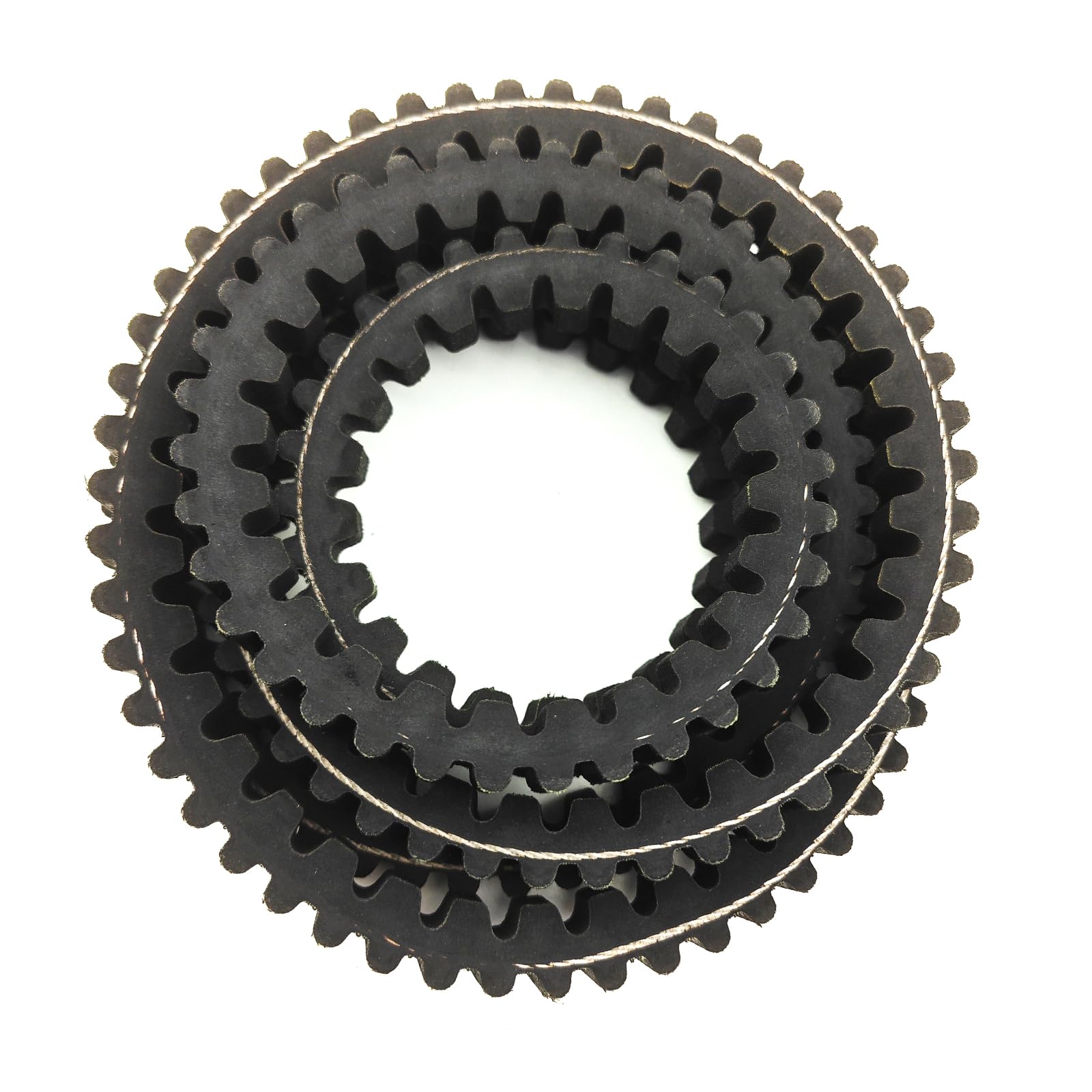 Correa dentada doble para cortacésped de 5/8 x 64.5 pulgadas para John Deere M118684 M143019 M144677 LX255 LX277 LX279 LX288 LX277AWS LX280 LX289 con 42C 11. 21.9 pulgadas. Cortacésped de