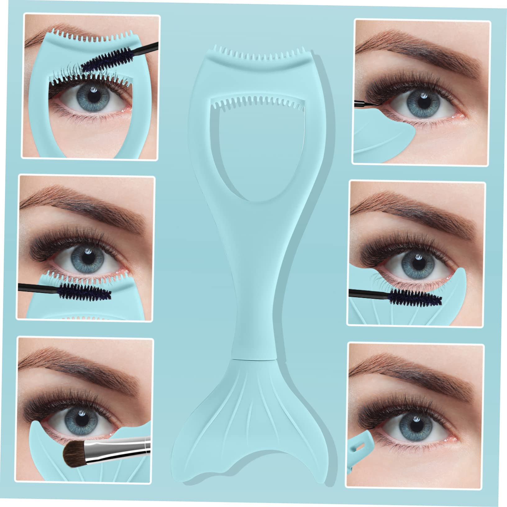 FOMIYES 9pièces Mascara Shield Outil De Pour Mascara Applicateur Et Peigne à Couleurs