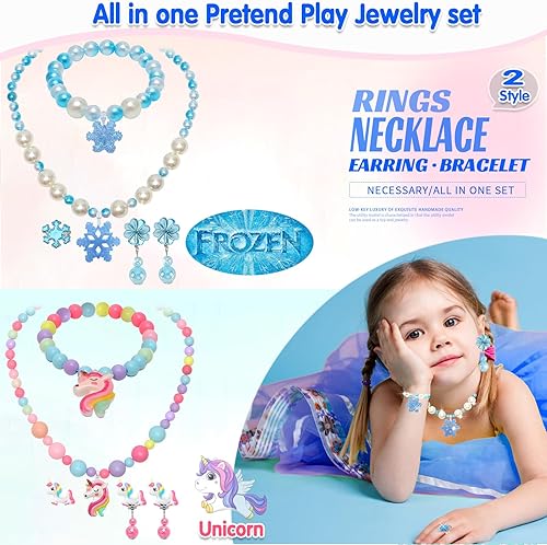 Miniatura 2 de Juguetes para edades de 5 a 7 años, juguetes para niñas de 8 a 10 años, aretes de clip para niñas de 6 a 8 años, disfraz de princesa, juguete de