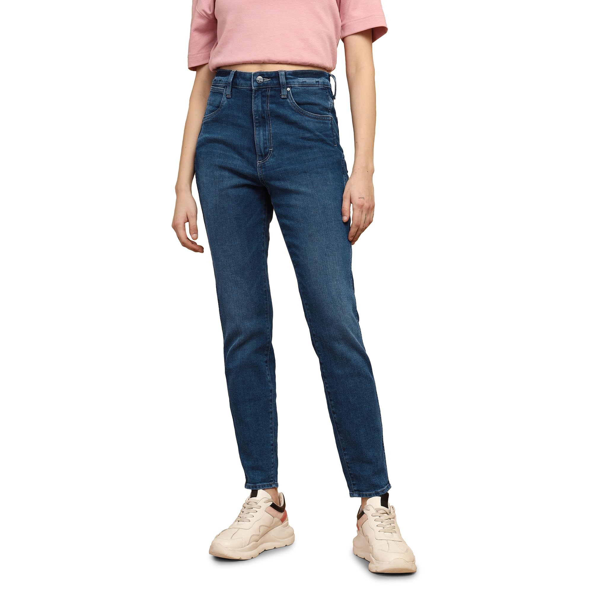 Wrangler Women Blue Skinny Fit Mid Rise Jeans in blue