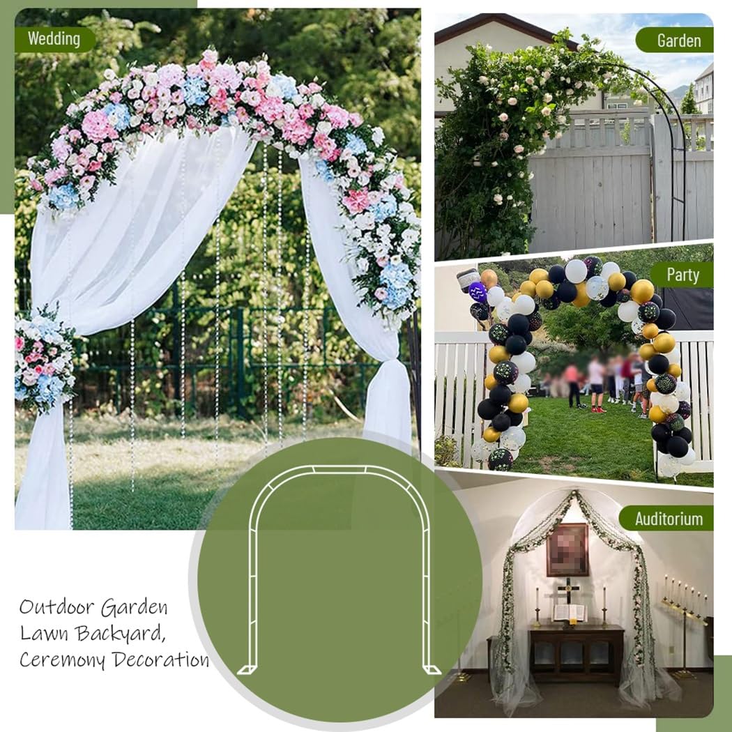YUYI Cenadores De Jardín De Metal Para Jardín, Arco De Boda Ancho Para  Decoración De, image size:1050x1050