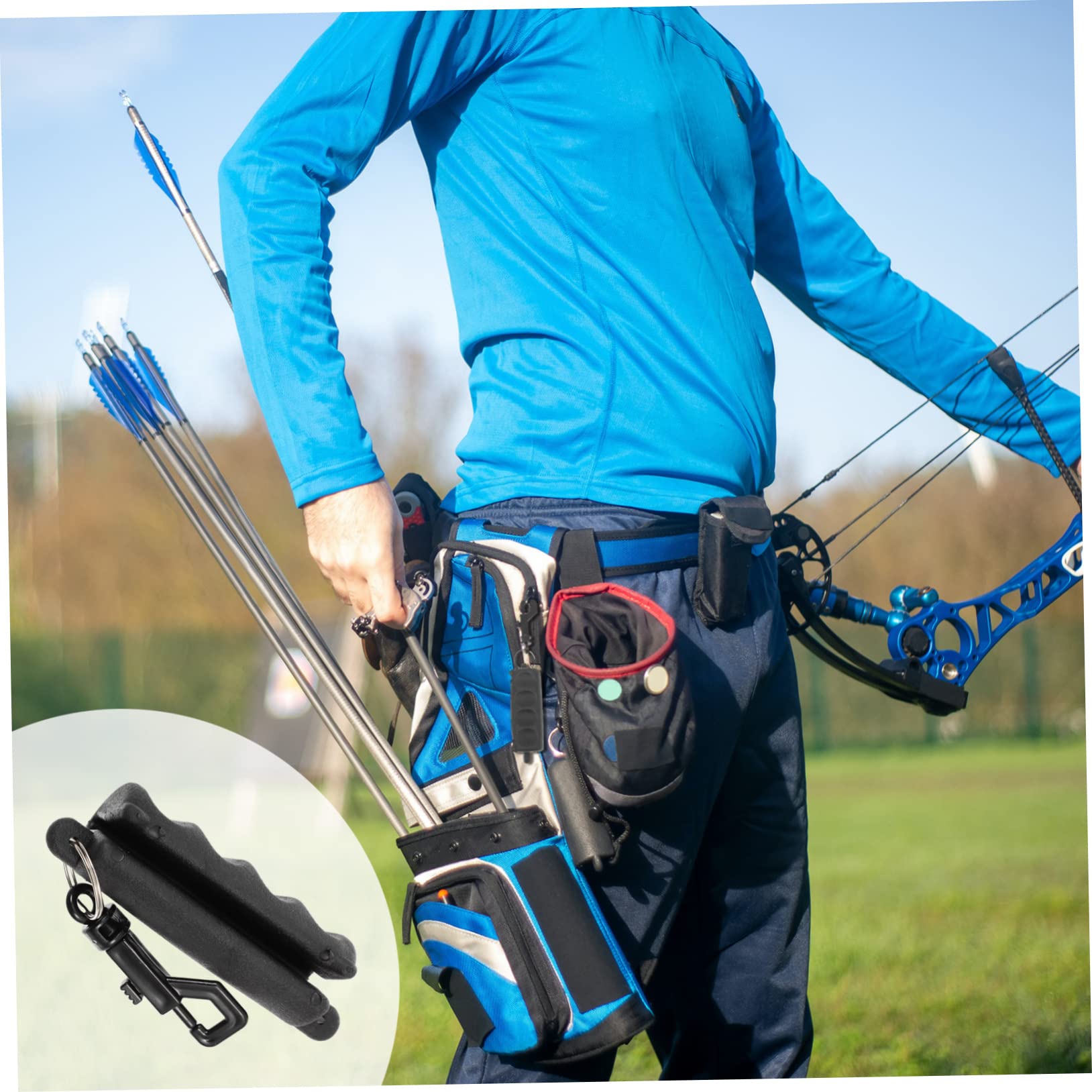 balacoo 3pcs Fletching Removal Tool Arrow Puller Keychain Archery Tab for Daily Practice