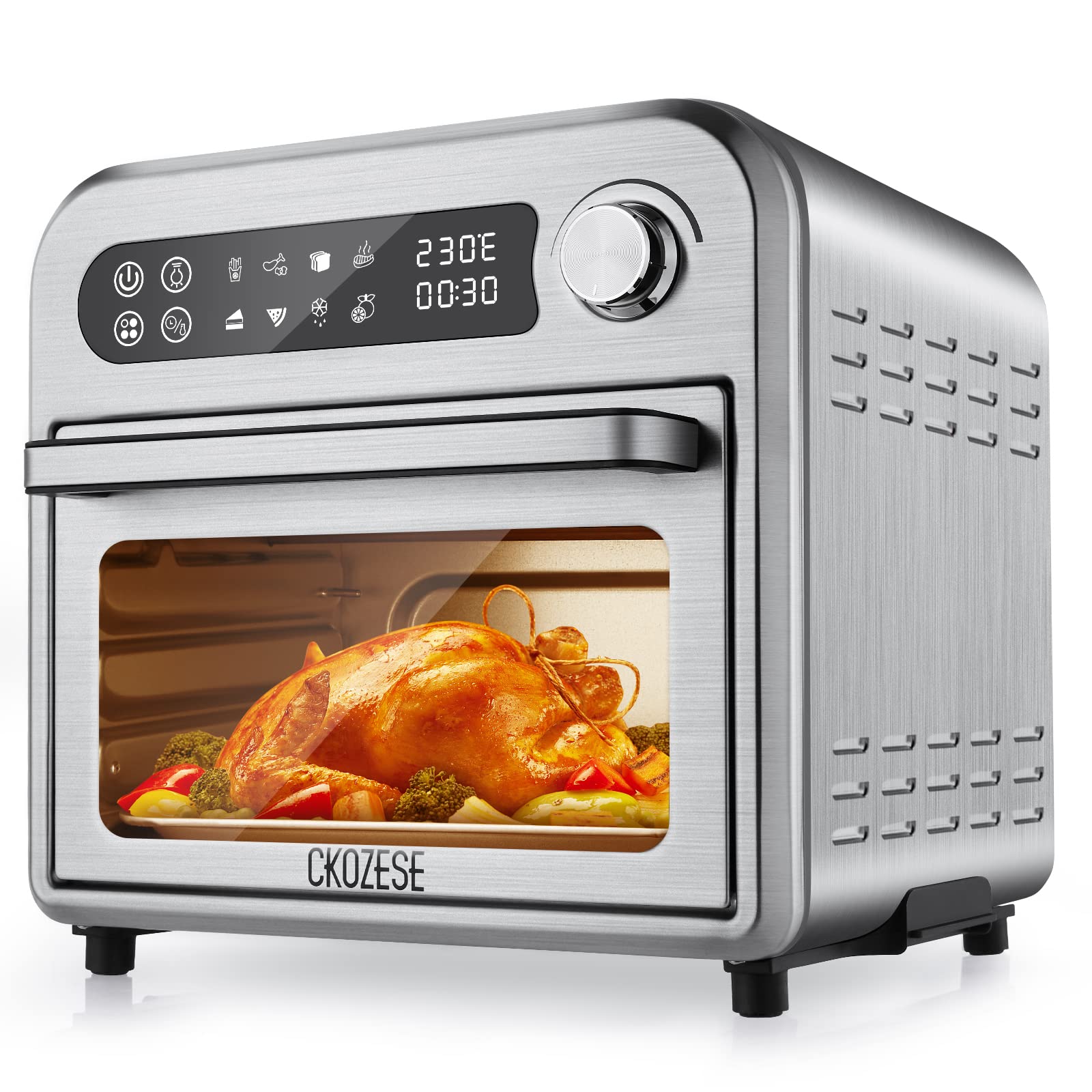 Buy 8In1 Toaster Oven Air Fryer, 6Slice Compact Toaster Ovens