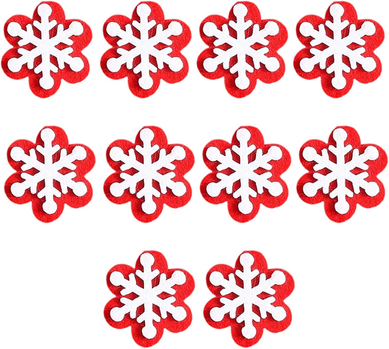 Felt Applique Kits, 10Pcs Celebratory Perceived Deck Santa Suspended Ornamentation with Soft Substance for Holiday Window Shade Firepit Decoration Christmas Snowman Reindeer Set