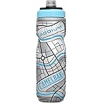 CamelBak Podium Chill Bike Insulated Squeeze Water Bottle Grid White, 21oz